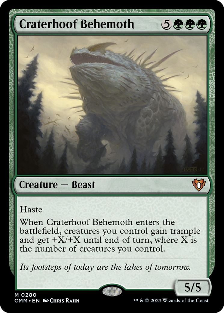 Craterhoof Behemoth [Commander Masters] | Spectrum Games