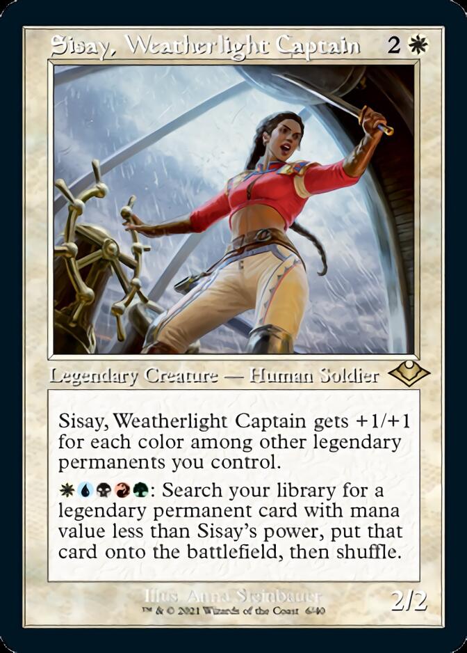 Sisay, Weatherlight Captain (Retro Foil Etched) [Modern Horizons] | Spectrum Games