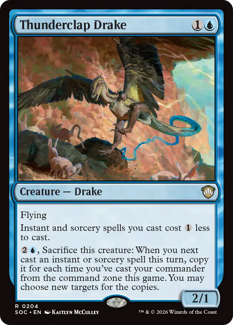 Thunderclap Drake [Secrets of Strixhaven Commander] | Spectrum Games