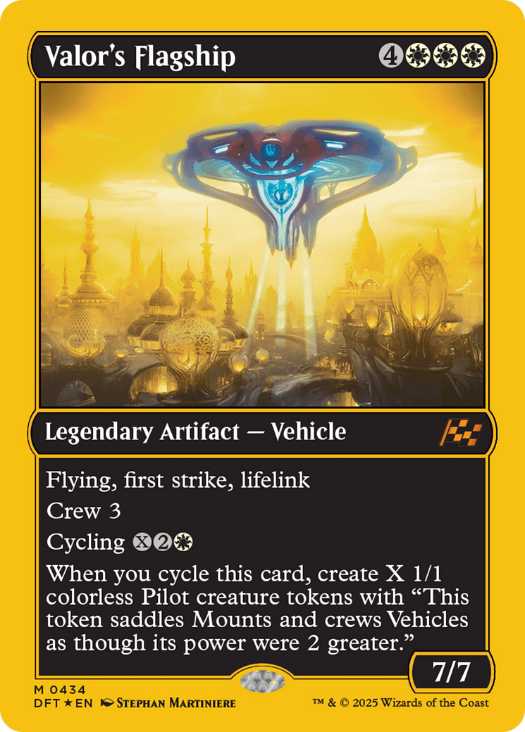 Valor's Flagship (First-Place Foil) [Aetherdrift] | Spectrum Games