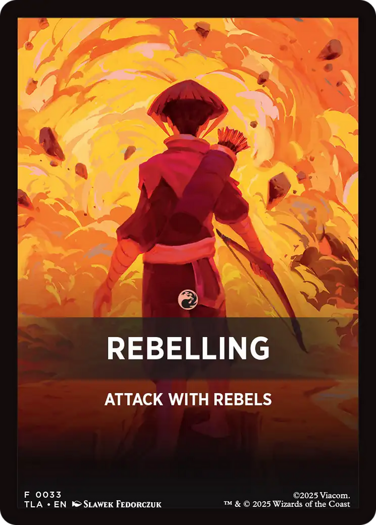 Rebelling Theme Card [Avatar: The Last Airbender Tokens] | Spectrum Games