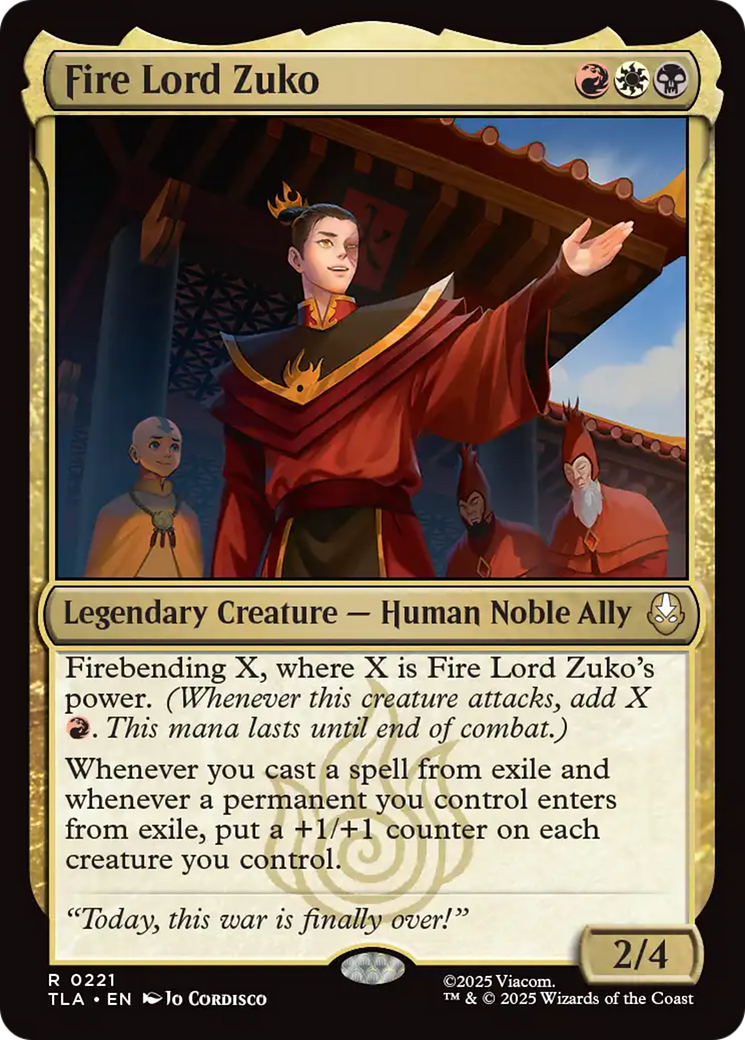 Fire Lord Zuko [Avatar: The Last Airbender] | Spectrum Games