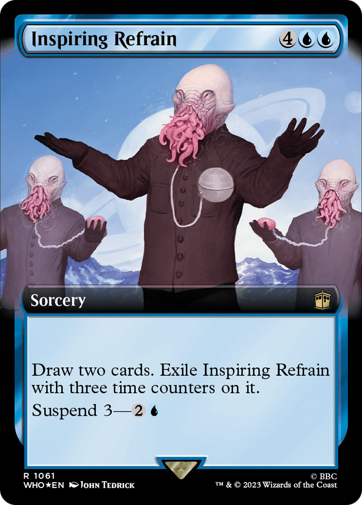 Inspiring Refrain (Extended Art) (Surge Foil) [Doctor Who] | Spectrum Games