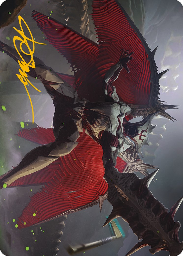 Phyrexian Vindicator Art Card (Gold-Stamped Signature) [Phyrexia: All Will Be One Art Series] | Spectrum Games