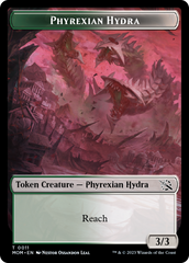 Monk // Phyrexian Hydra (11) Double-Sided Token [March of the Machine Tokens] | Spectrum Games