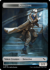 Detective // Human Double-Sided Token [Murders at Karlov Manor Tokens] | Spectrum Games