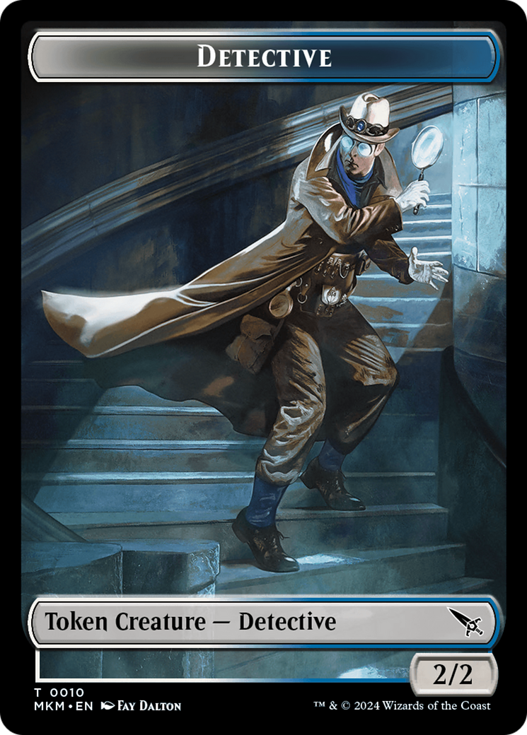 Detective // Plant Double-Sided Token [Murders at Karlov Manor Tokens] | Spectrum Games