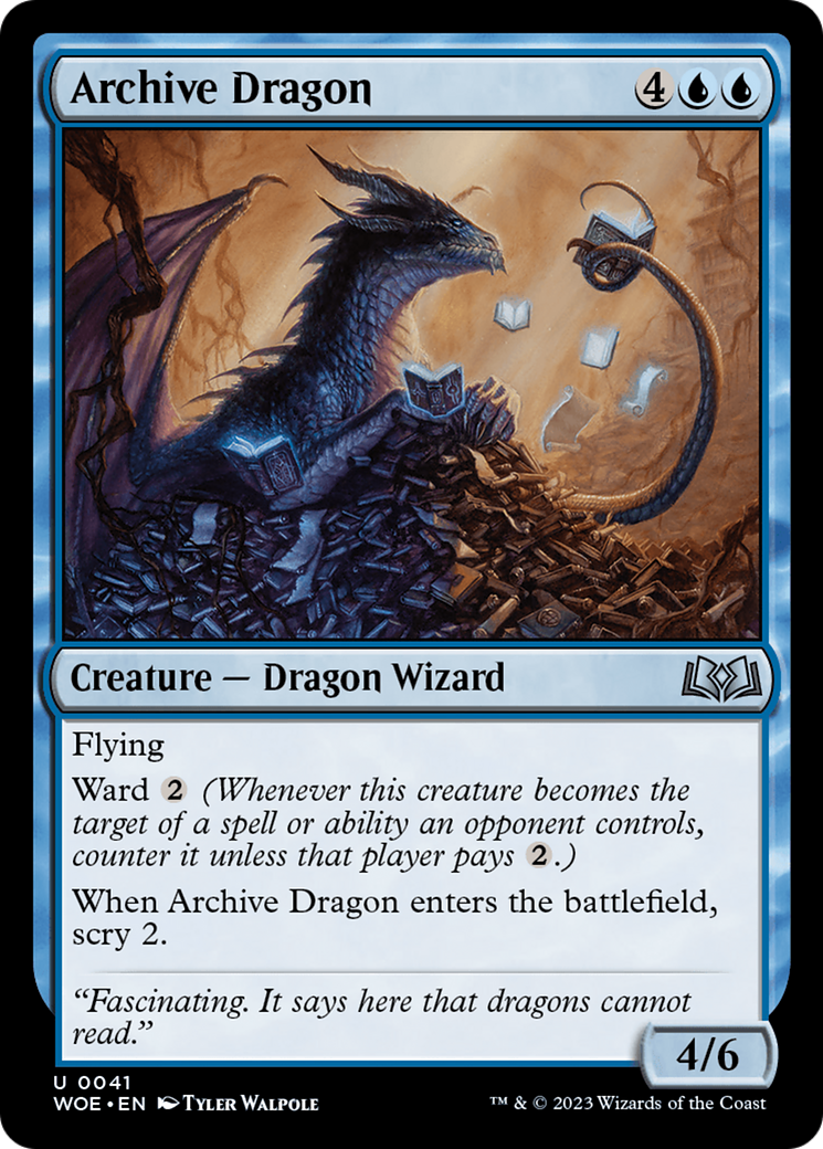 Archive Dragon [Wilds of Eldraine] | Spectrum Games