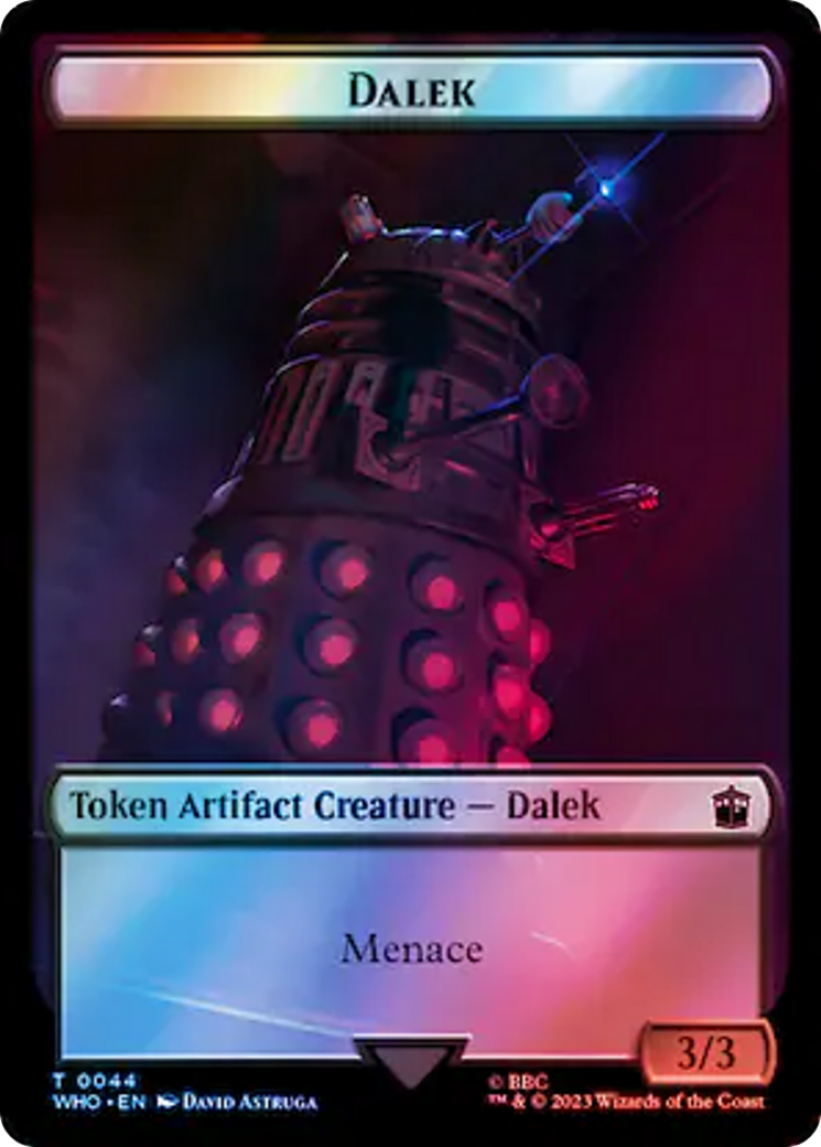 Dalek // Mark of the Rani Double-Sided Token (Surge Foil) [Doctor Who Tokens] | Spectrum Games