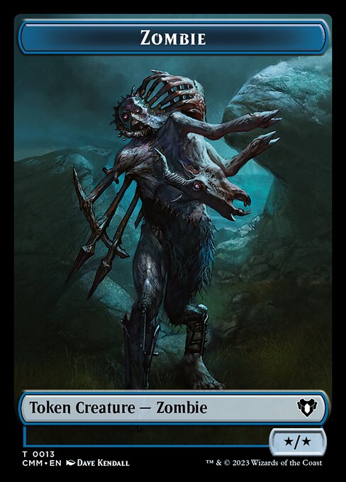 Human Soldier // Zombie (0013) Double-Sided Token [Commander Masters Tokens] | Spectrum Games