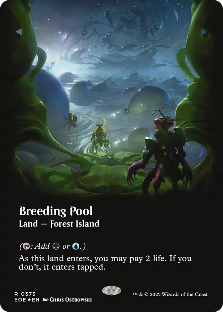 Breeding Pool (Borderless) (Galaxy Foil) [Edge of Eternities] | Spectrum Games