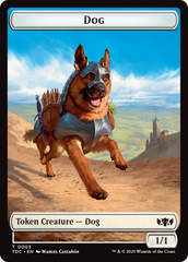 Dog // Goblin Double-Sided Token [Tarkir: Dragonstorm Commander Tokens] | Spectrum Games