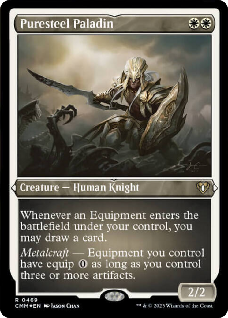 Puresteel Paladin (Foil Etched) [Commander Masters] | Spectrum Games