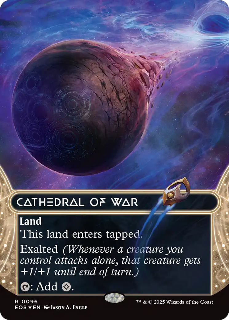 Cathedral of War (0096) (Borderless) (Galaxy Foil) [Edge of Eternities: Stellar Sights] | Spectrum Games