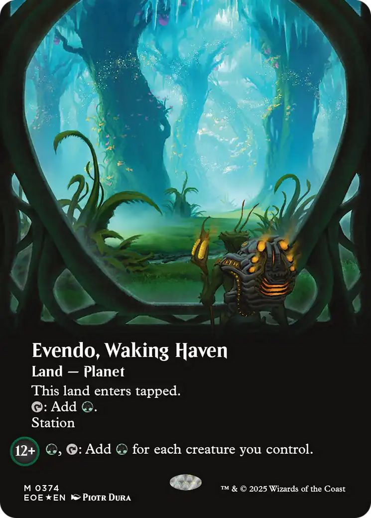 Evendo, Waking Haven (Borderless) (Galaxy Foil) [Edge of Eternities] | Spectrum Games