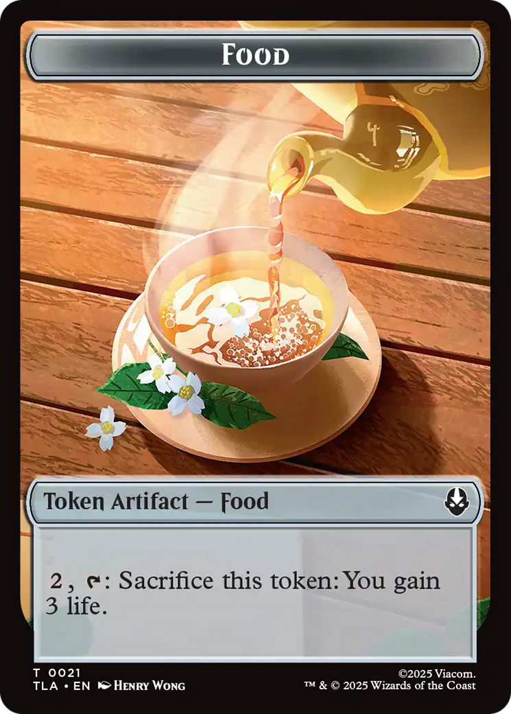 Monk // Food (0021) Double-Sided Token [Avatar: The Last Airbender Tokens] | Spectrum Games