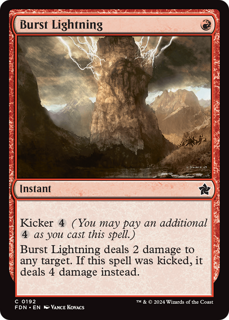 Burst Lightning [Foundations] | Spectrum Games