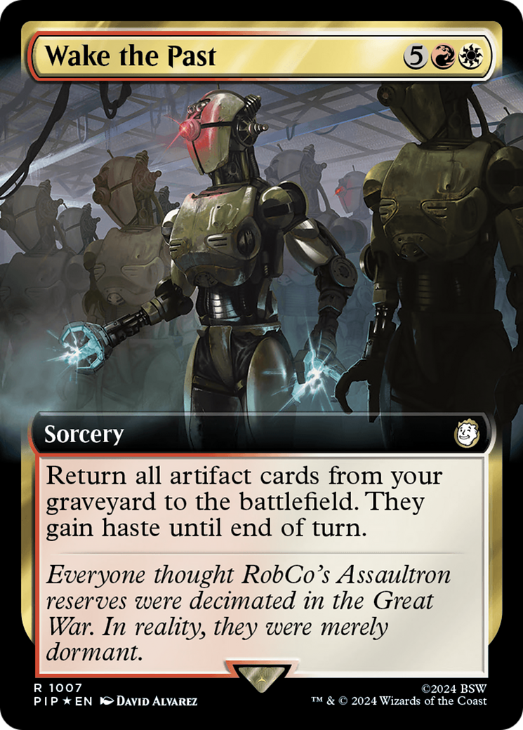 Wake the Past (Extended Art) (Surge Foil) [Fallout] | Spectrum Games