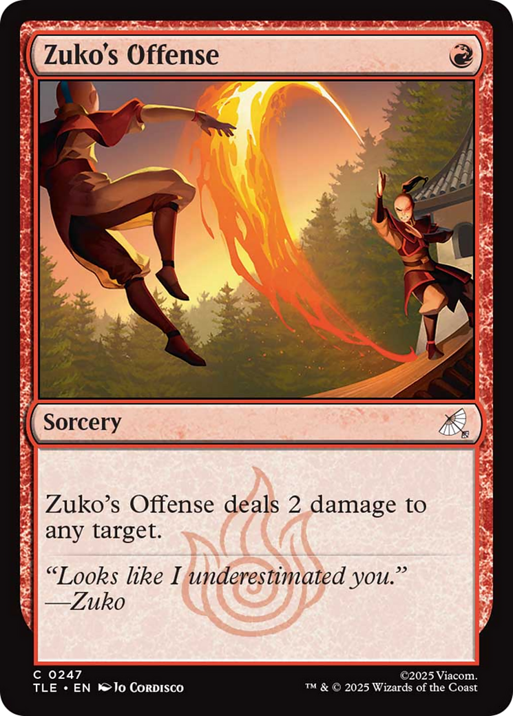 Zuko's Offense [Avatar: The Last Airbender: Eternal-Legal] | Spectrum Games