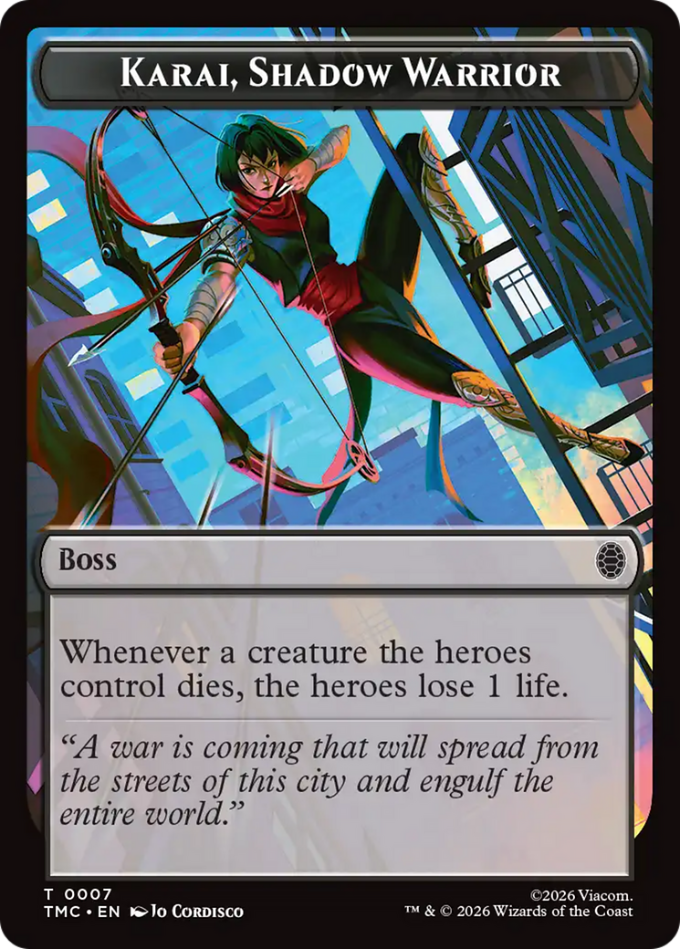 Karai, Shadow Warrior [Teenage Mutant Ninja Turtles Commander Tokens] | Spectrum Games