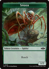 Wall // Spider Double-Sided Token [Tarkir: Dragonstorm Commander Tokens] | Spectrum Games
