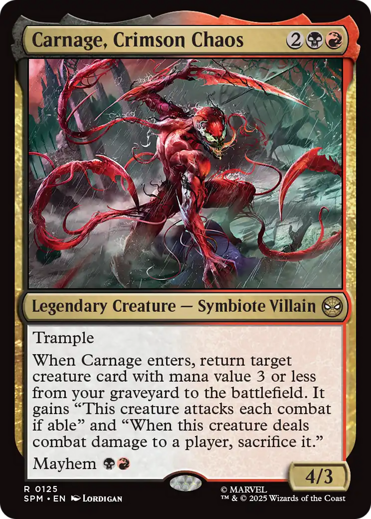 Carnage, Crimson Chaos [Marvel's Spider-Man] | Spectrum Games
