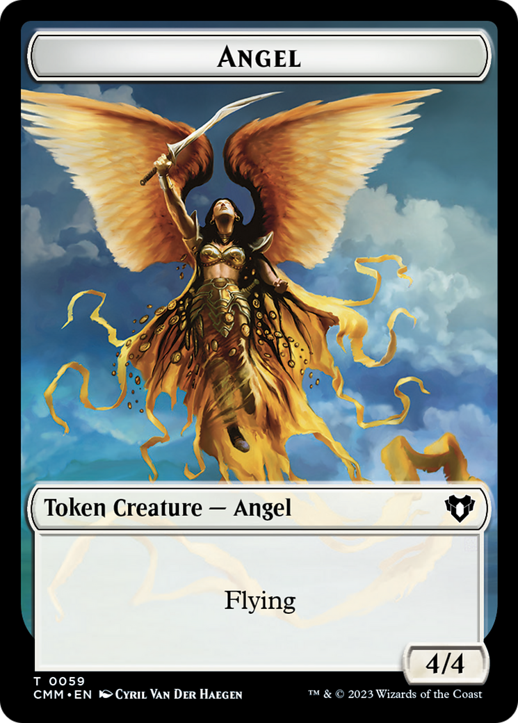 Copy (54) // Angel Double-Sided Token [Commander Masters Tokens] | Spectrum Games