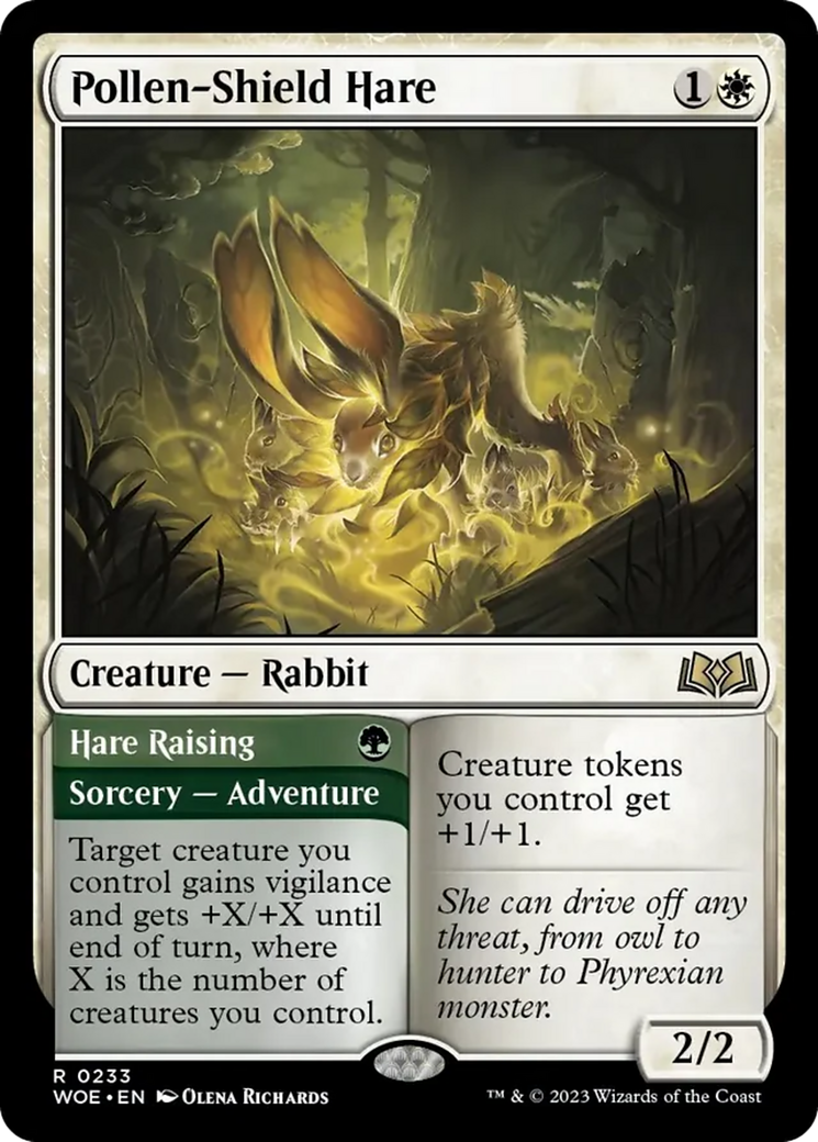 Pollen-Shield Hare // Hare Raising [Wilds of Eldraine] | Spectrum Games