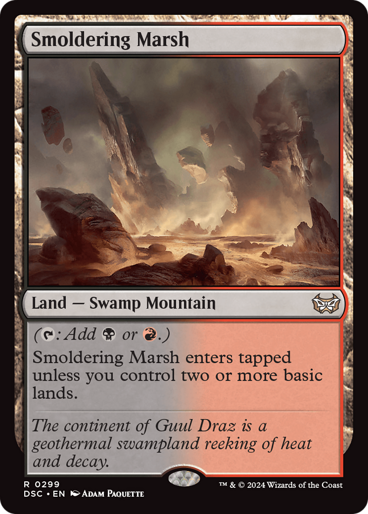 Smoldering Marsh [Duskmourn: House of Horror Commander] | Spectrum Games