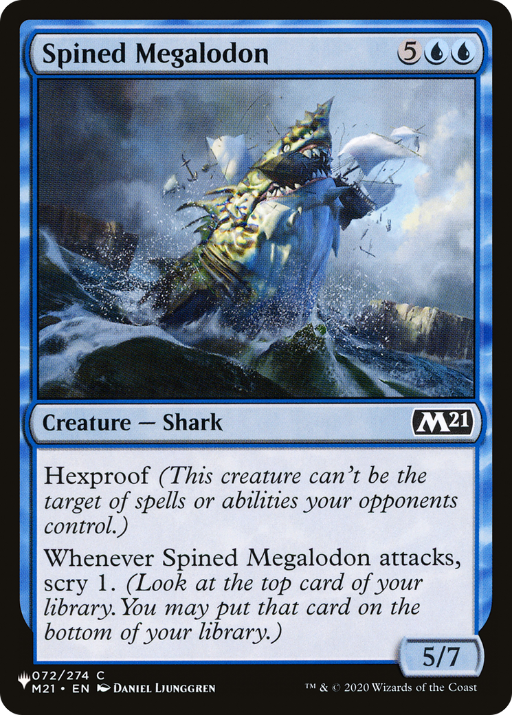 Spined Megalodon [The List Reprints] | Spectrum Games