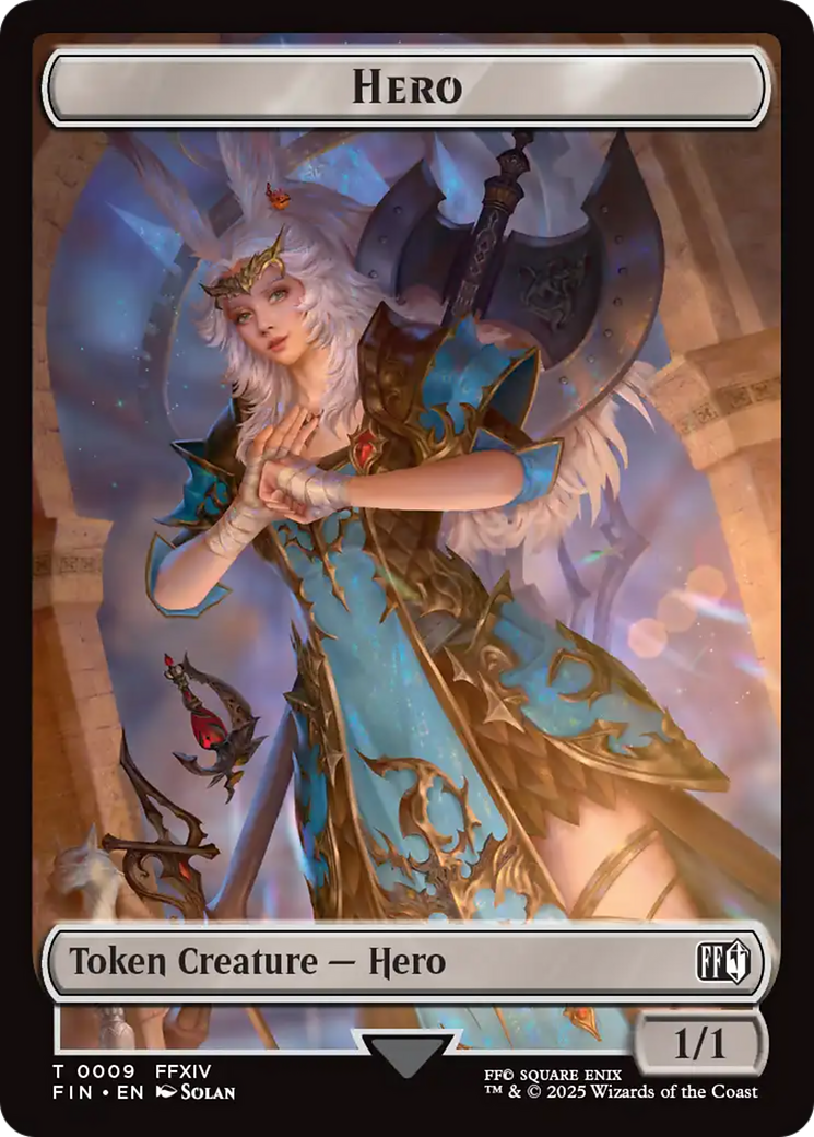 Hero (0009) // Elemental Double-Sided Token [FINAL FANTASY Tokens] | Spectrum Games