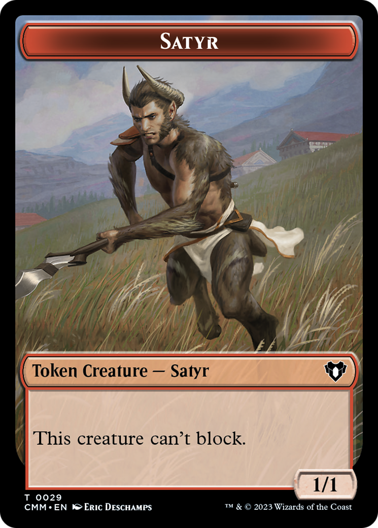 Satyr Token [Commander Masters Tokens] | Spectrum Games