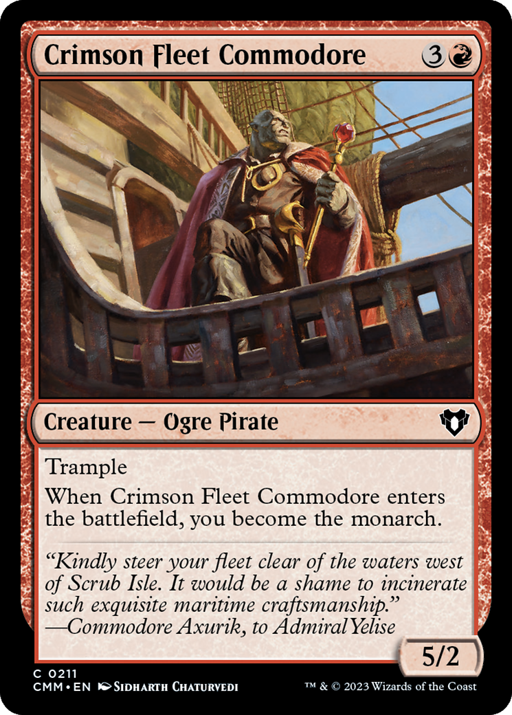 Crimson Fleet Commodore [Commander Masters] | Spectrum Games