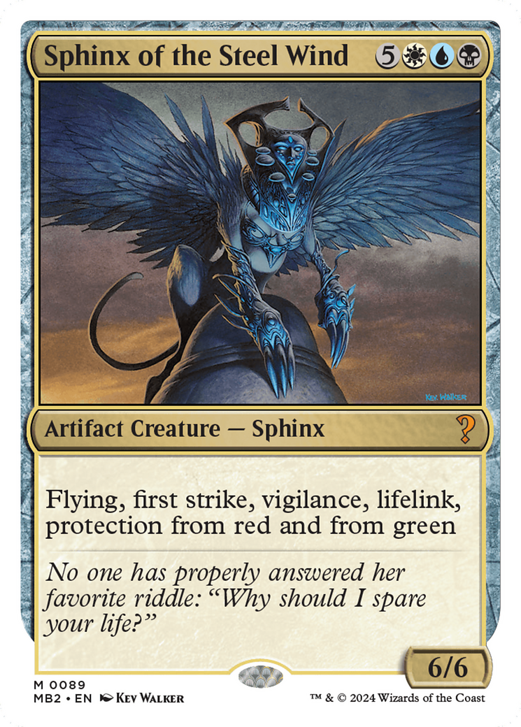 Sphinx of the Steel Wind (White Border) [Mystery Booster 2] | Spectrum Games