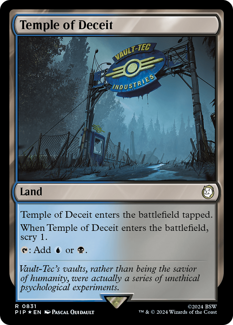 Temple of Deceit (Surge Foil) [Fallout] | Spectrum Games