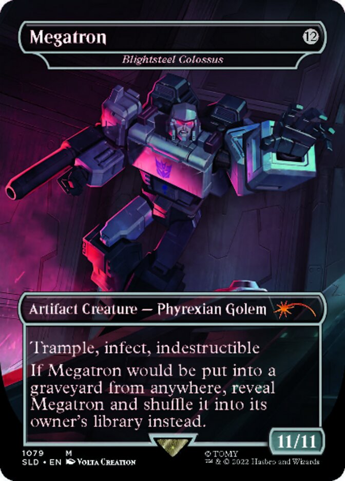 Blightsteel Colossus - Megatron (Borderless) [Secret Lair Drop Series] | Spectrum Games