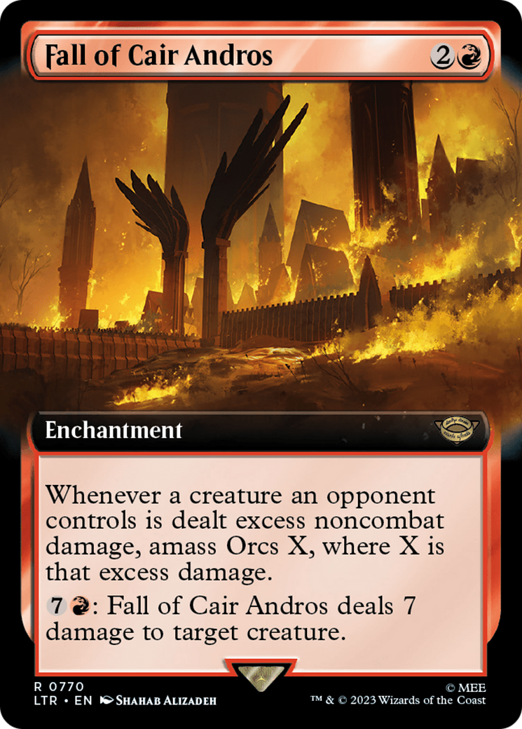 Fall of Cair Andros (Extended Art) (Surge Foil) [The Lord of the Rings: Tales of Middle-Earth] | Spectrum Games