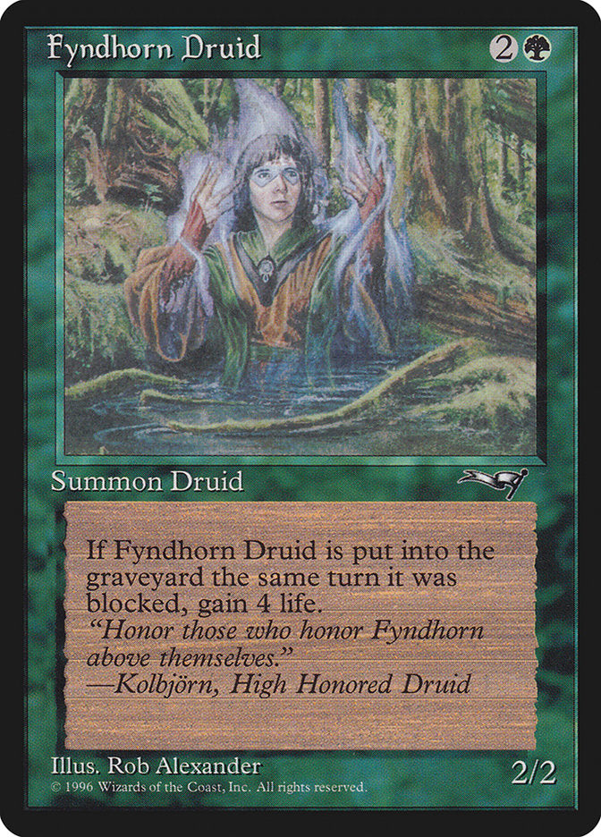 Fyndhorn Druid (Blue Flames) [Alliances] | Spectrum Games