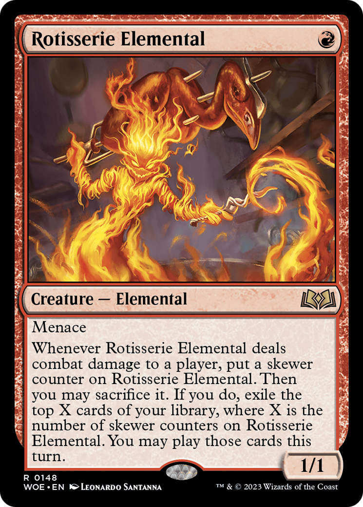 Rotisserie Elemental [Wilds of Eldraine] | Spectrum Games