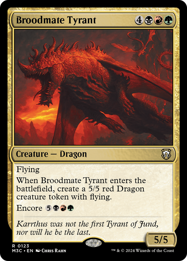 Broodmate Tyrant (Extended Art) (Ripple Foil) [Modern Horizons 3 Commander] | Spectrum Games