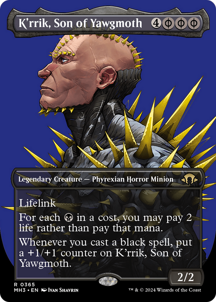 K'rrik, Son of Yawgmoth (Borderless) [Modern Horizons 3] | Spectrum Games