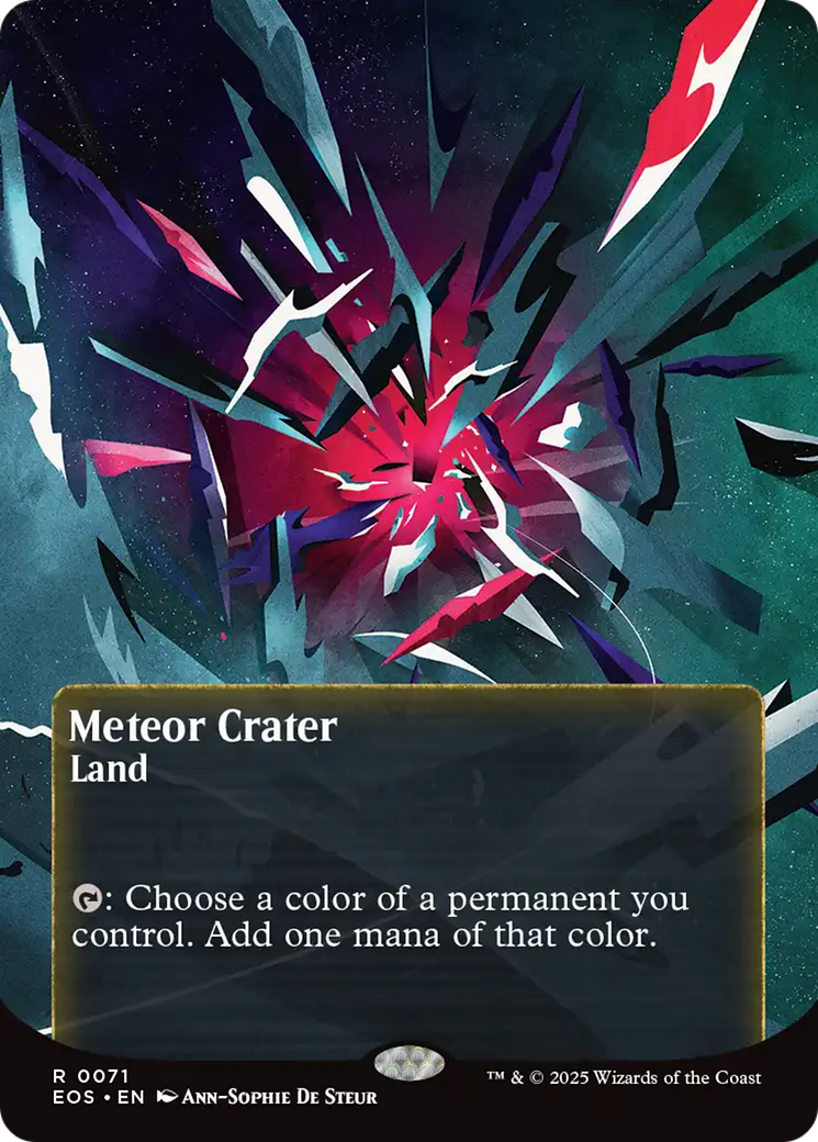 Meteor Crater (0071) (Borderless) [Edge of Eternities: Stellar Sights] | Spectrum Games