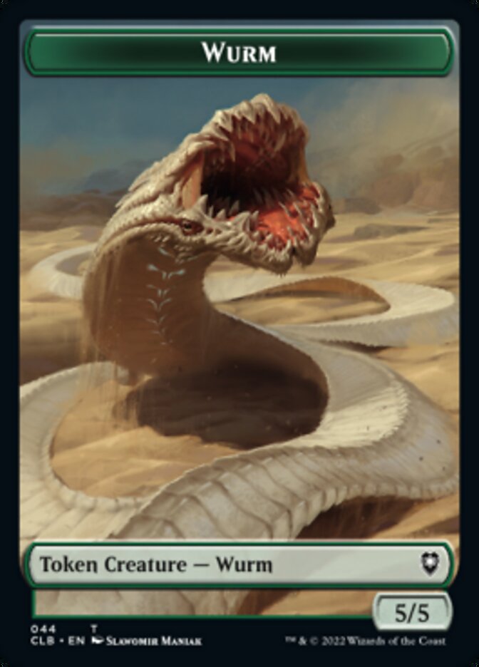 Phyrexian Beast // Wurm Double-Sided Token [Commander Legends: Battle for Baldur's Gate Tokens] | Spectrum Games