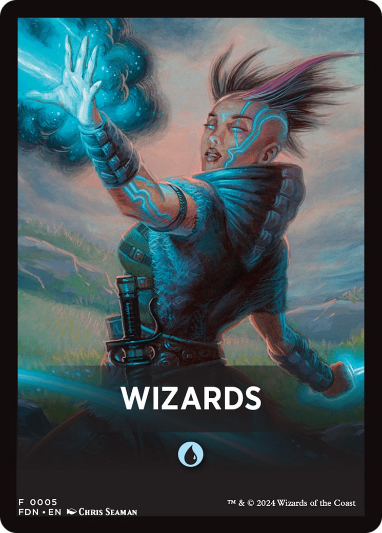Wizards Theme Card [Foundations Tokens] | Spectrum Games