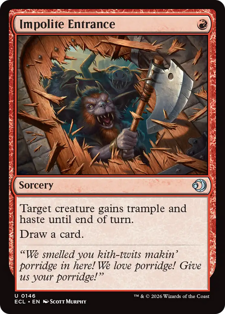 Impolite Entrance [Lorwyn Eclipsed] | Spectrum Games