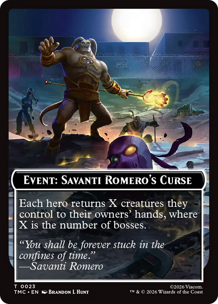 Event: Savanti Romero's Curse [Teenage Mutant Ninja Turtles Commander Tokens] | Spectrum Games