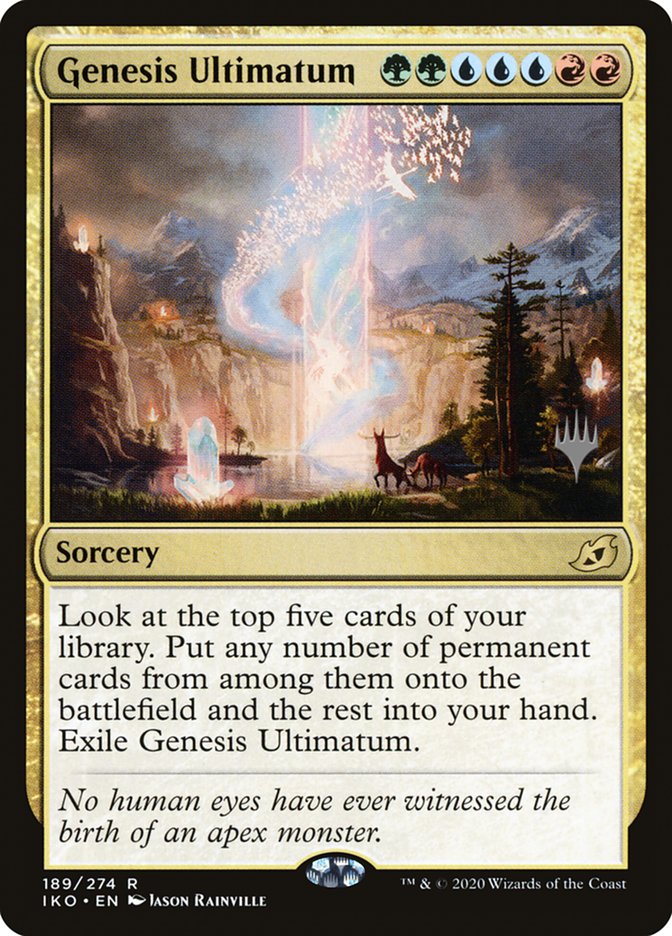 Genesis Ultimatum (Promo Pack) [Ikoria: Lair of Behemoths Promos] | Spectrum Games