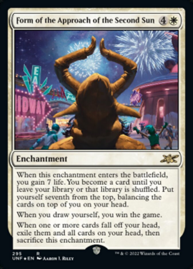 Form of the Approach of the Second Sun (Galaxy Foil) [Unfinity] | Spectrum Games