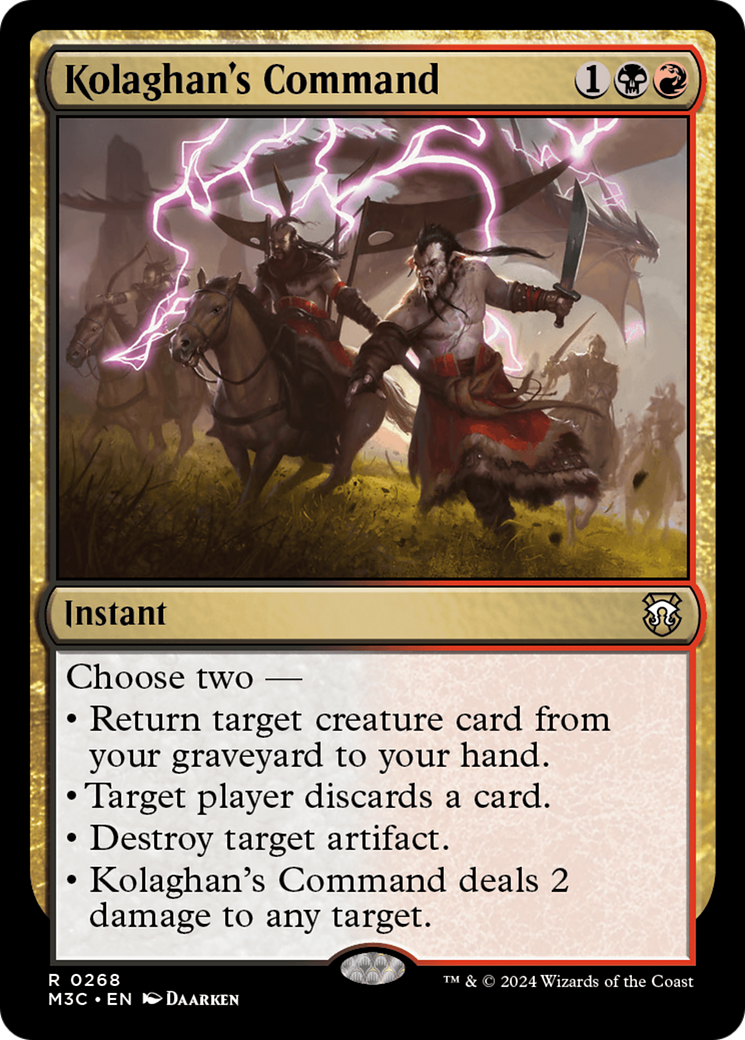 Kolaghan's Command (Ripple Foil) [Modern Horizons 3 Commander] | Spectrum Games