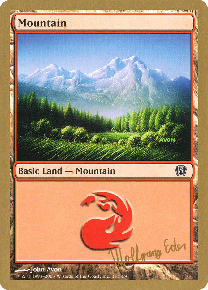 Mountain (we343) (Wolfgang Eder) [World Championship Decks 2003] | Spectrum Games